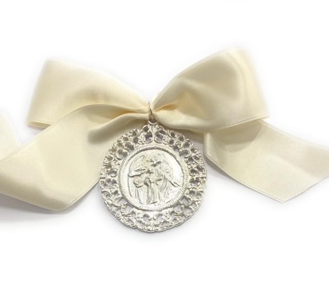 MEDALLÓN CUNA ANGEL B/BEIGE