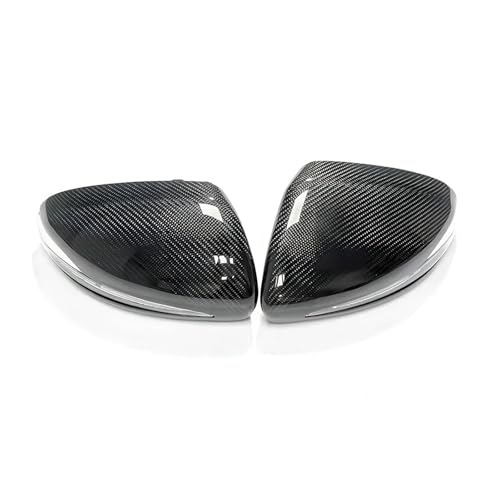 交換用リアビューサイドミラーカバーキャップ と互換性がある ベンツ W205 W213 C257 X253 CE GLCクラス OEM リアルカーボンファイバーシェル対応(GLC Class X253)