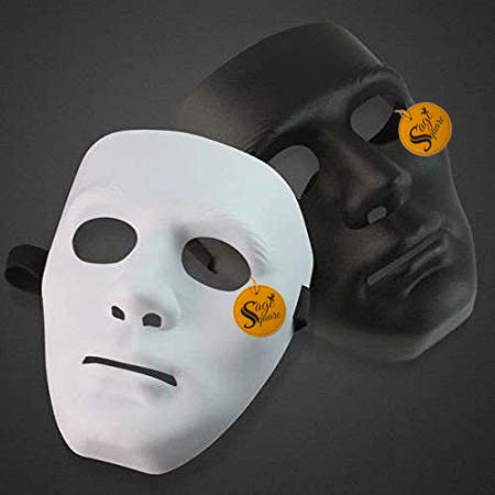 Sage Square Stoneman Party Masks (Black & White) Pack of 2 (B08DQY6D93) Amazon Price History, Amazon Price Tracker