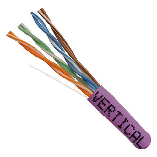 Cable Vertical Cat5e UTP 1000ft Morado 24AWG miniatura 2