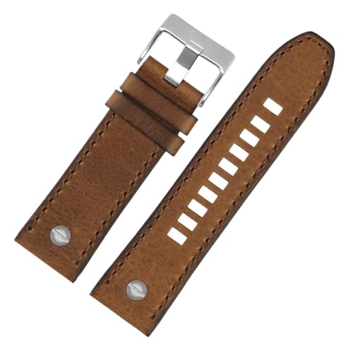 [X] fB[[voh DZ7413 DZ4318 DZ4343 DZ4323 DZ4476 Be[WU[guEXgbvYANZT[ 24mm 26mm 28m(15 Brown silver,22mm)