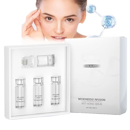 Micro Infusion Facial System, Glov Beauty Micro Infusion Anting-Aging Serum Set, verjüngt die Haut, reduziert Falten, verbessert die Elastizität, tiefe Feuchtigkeit für alle Hauttypen (1 Satz)