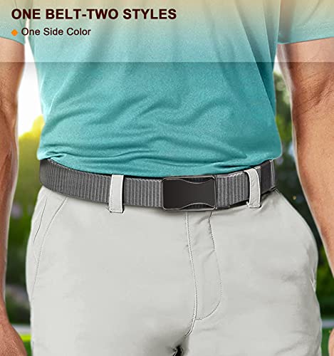 BULLIANT Mens Ratchet Belt Reversible,Web Nylon Casual Belt for Gift Men Golf Hiking Pants Jeans 2 In 13