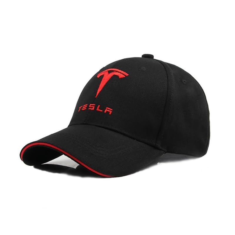 DJJNHF Gorra de Béisbol para Tesla Model 3 2023 - Sedan, Fastback, Sombrero de Carreras Algodón Gorra de Sol Ajustable Golf Gorra Deporte Exterior Regalo Hombre, Red Label