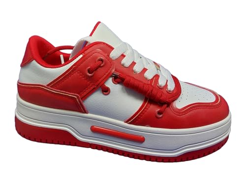 Liliana Women's Low-top Fashion Sneakers, High Platform Comfortable Lace up Casual Shoes Timothy-1