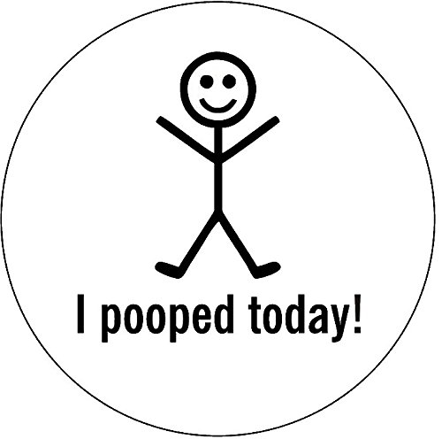 Poopy Toady I Pooped Today Logo Decal