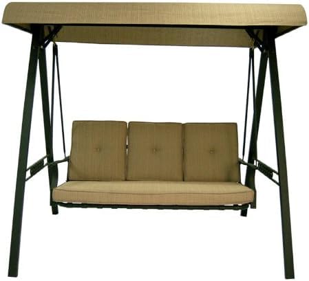 Garden Winds Custom Fit Replacement Canopy Top Cover Compatible with The SC-J-100GS North Haven Swing – Classic Sand Beige, Riplock 350