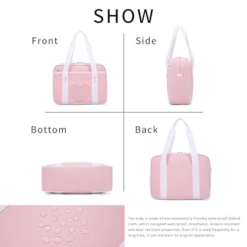 50% Off Heart Shape Window Japanese Handbag - Laptop & Shoulder Bag