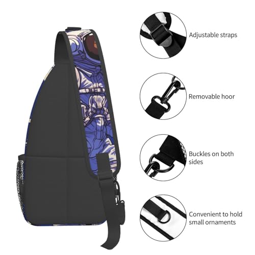 Bolso Tipo Bandolera Pequeño Para Senderismo Negro miniatura 5