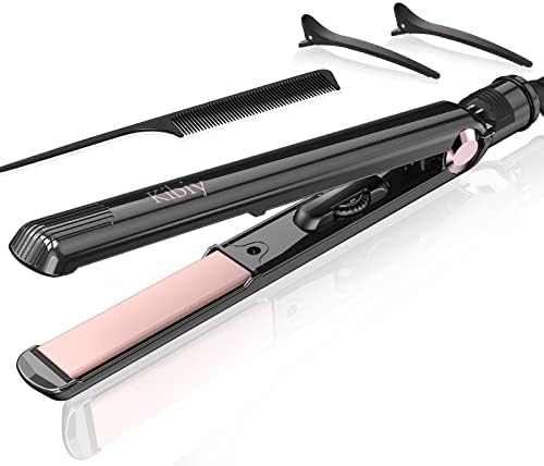 Amazon.com: Alisador de pelo, alisador 2 en 1 y rizador con placas  flotantes de turmalina de cerámica 3D, plancha plana de doble voltaje con  iones negativos para todo tipo de cabello :