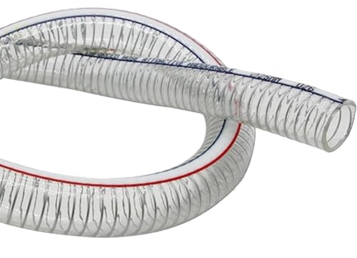 MIAOSHE PVC���C���[�����z�[�X ���a16mm 1/2�C���`���b�z�[�X �X�`�[�����C���[�ґg�t���L�V�u���`���[�u �ϖ��� �s���t �G�A�p�C�v(OD 21xID 16mm)