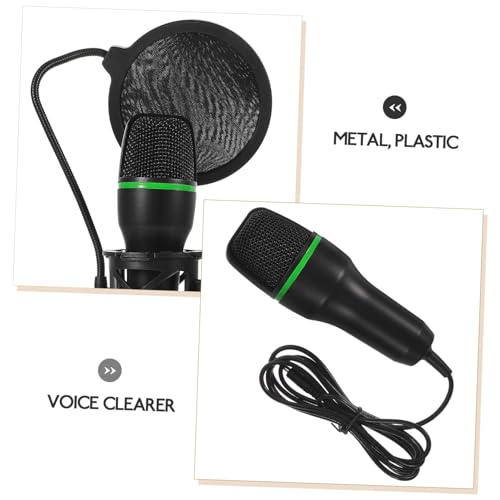 Microphone à condensateur USB Yardwe avec support triangulaire noir pour streaming