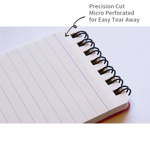 Bloc-notes A7 Maruman M.Memo carnet de notes ligné mini spirale papier perforé 20-Pack