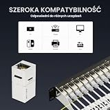 iwillink Panel krosowy 10 Gb/s, 12 portów, łącznik przelotowy RJ45 Cat7, panel krosowy STP, ekranowany z tylnym drążkiem, montaż ścienny 25 cm lub do montażu w szafie, kompatybilny z Cat7, Cat6A, Cat6