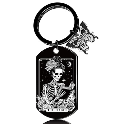 Luvsweets Halloween Skull Gothic keychain - Spooky Halloween Boo Basket