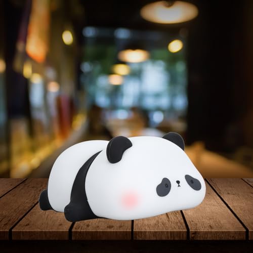 Lámpara nocturna de silicona en forma de panda miniatura 5