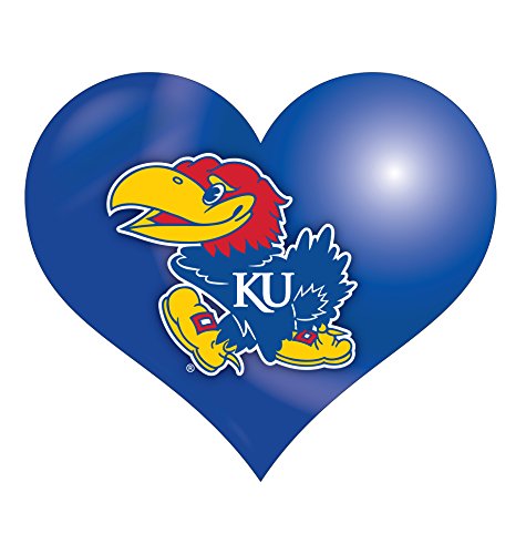 Kansas Jayhawks Heart Magnet Single Officially Licensed Collegiate Product