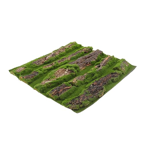 Parliky Artificial Bark Aquarium Background Board Durable Reptile Decor for Fish Tanks Looking Bark and Design for Lizards Geckos and Aquatic Habitats