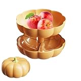 Générique Abnehmbare Snackbox in Kürbisform | -Snacktablett | Halloween- -Snackbox | -Snackhalter mit Fächern