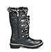 kingshow Women's Globalwin 1560 Waterproof Winter Snow Boots Black