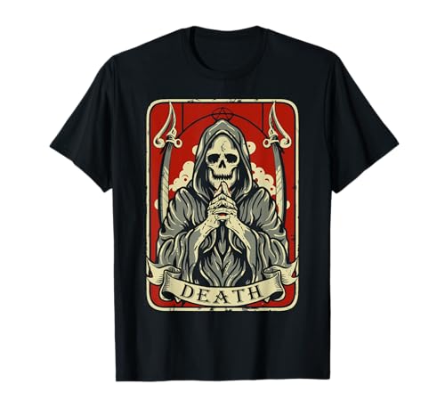 Blackcraft Vintage Death the Grim Reaper Tarot Card T-Shirt