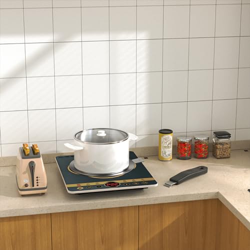 9.45inch Heat Diffuser Stainless Steel Induction Adapter Diffuser Plate with Detachable Handle for Electric Gas Induction Glass Cooktop