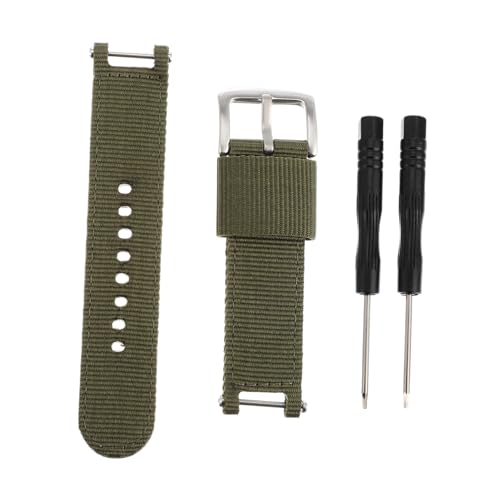 Bracelet montre sport A1918 en toile réglable et confortable vert militaire pour hommes et femmes