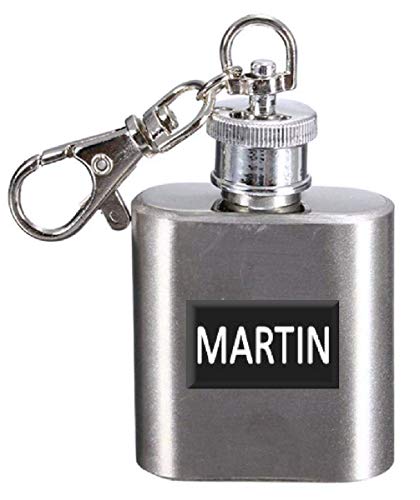Flasque personnalisable prénom Martin mini bouteille alcool de poche - 2