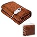 Produktbild Monzana® Heizdecke 180x130cm 10 Heizstufen Timer Abschaltautomatik Wärmeunterbett Wärmedecke Kuscheldecke Bett Braun