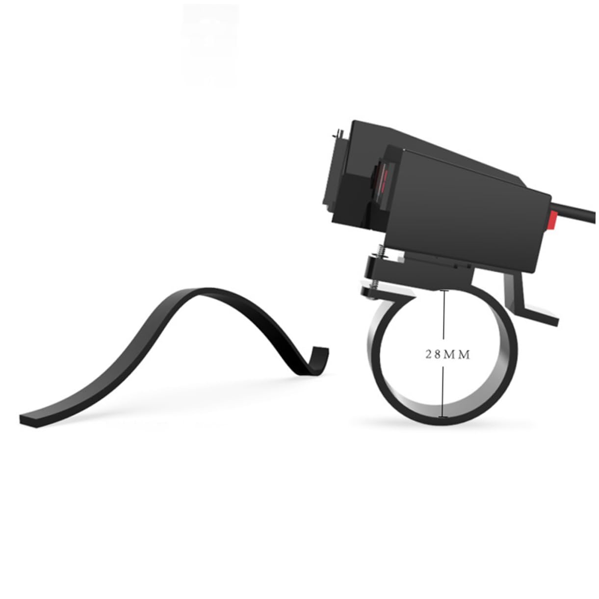 Happyyami Dual USB Charger for Motorcycle High Grade Phone Charger with LED Display Output Easy Installation for Cars Boats Rvs and More Black