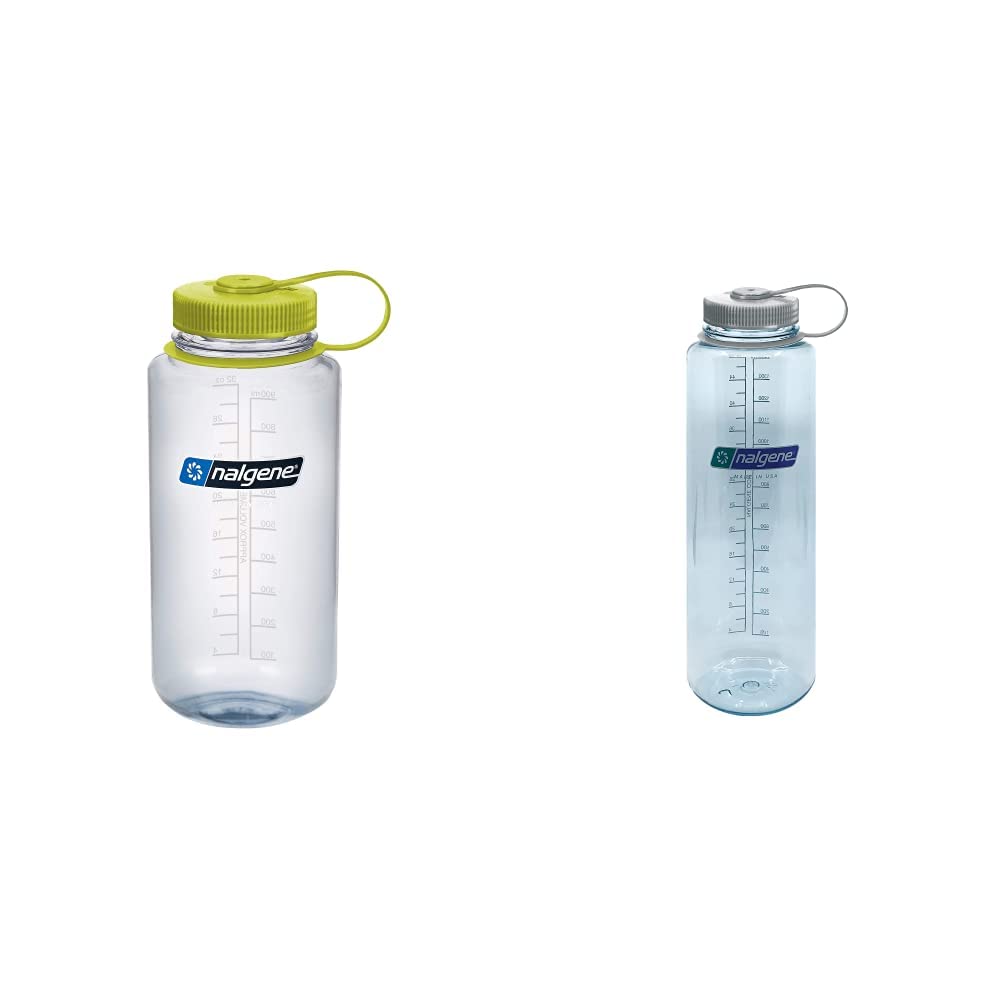 Nalgene 32 oz Wide Mouth Sustain Water Bottle and 48 oz Wide Mouth Sustain Tritan Water Bottle