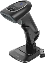 FINGERS 2D-QuickScan WL15 Wireless Barcode Scanner with Stand (Quick Scan & CMOS Image Technology, Hands-Free, 1D & 2D Codes, 3-in-1 Connectivity - 2.4GHz, Bluetooth, USB-C & in-Built Memory)