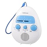 オーム電機AudioComm ラジオ シャワーラジオ お風呂で聴ける IPX4 防まつ形 AM/FM 吊り下げ式 RAD-S798Z 03-5039 OHM