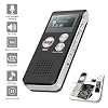 Digital Voice Recorder Audio Recording - 8GB Audio Recorder with Playback Voice Activated Recorder for Lectures Meetings Interviews Recording Device Tape Recorder with Microphone USB Cable MP3 Player