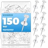Clear Push Pins - 150 PCS Drawing Pin with Storage Box, Thumb Tacks for Cork, Notice, Map-Pins Board and Bulletin Boards for Pinboard