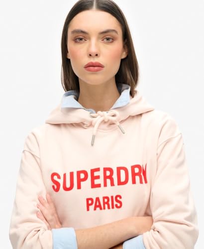 Sweat shirt Superdry Sweat à capuche Sport Luxe ample EU - vue 5