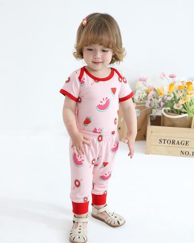 NZRVAWS Newborn Baby Boy Girl Clothes Unisex Infant Romper Pants Set Hat 4-Pack Outfits 0-12 Months 16 Pieces Toddler3