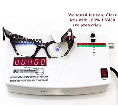 Flawless Eyewear 43248-37491 Cat Eye Eyeglasses Women Retro Vintage Razor Clear Lens Style Half Cut Off Frame thumb #1