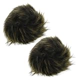 Gatuida Calentadores de Muñeca Mujer con Pelo Sintético Suave Manguitos Sin Dedos de Felpa para Invierno Puños de Brazo Elegantes y Cálidos Accesorios Prácticos para Diario y Fiesta