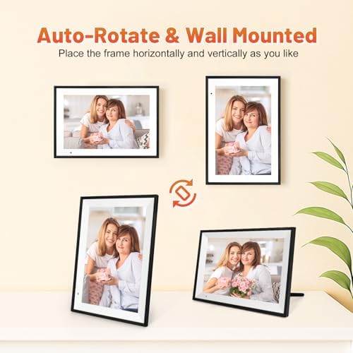 Anna Bella Digital Photo Frame 10.1 Inch with 1280x800 HD IPS Touch Screen, 32GB WiFi Digital Picture Frame with App Sharing, Auto-Rotate Photo Frame with Sleep Mode, Gift for Parents, Friends - 5