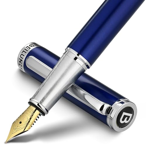 BEILUNER Luxury Fountain Pen Set - 24K Gold Nib, Gift Case