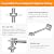 Scaffolding Adjustable Leveling Jack 18", Galvanized Screw Solid Stem with Base Plate, 4 Pack