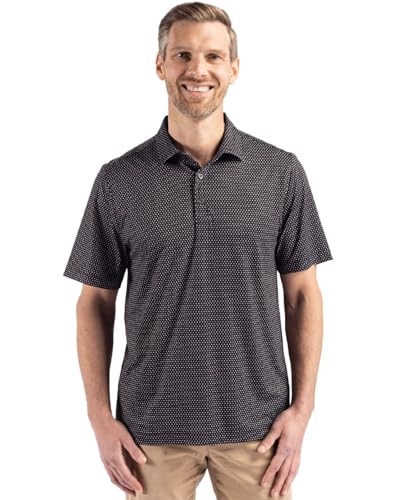 Polo recyclé Cutter & Buck Pike Eco Shadow Check pour homme