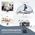 NEEWER Metal Phone Tripod Mount Adapter with Arca QR Base, Cold Shoe, 360° Swivel 180° Tilt, Phone Holder Compatible with iPhone 15 Pro Max Galaxy S24 - Image 4