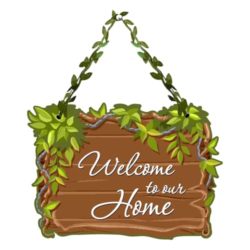 Day Dream Wooden Wall Decor Items | Welcom To Our Home Decor Items for Living Room | Wall Hangings Decoration for Living Room | Door Hanging| Home decorative items