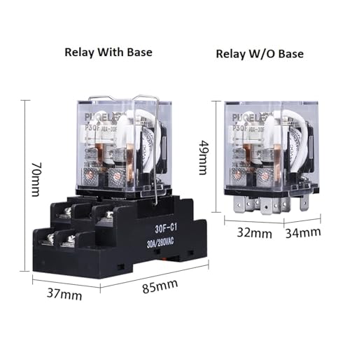 Relé JQX-30F 30A con bobina de cobre eficiente para control de alta potencia 2