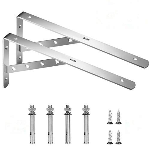 Buy Wall ed Shelf Brackets, 2Pcs Floating Heavy Duty Triangle Shelf