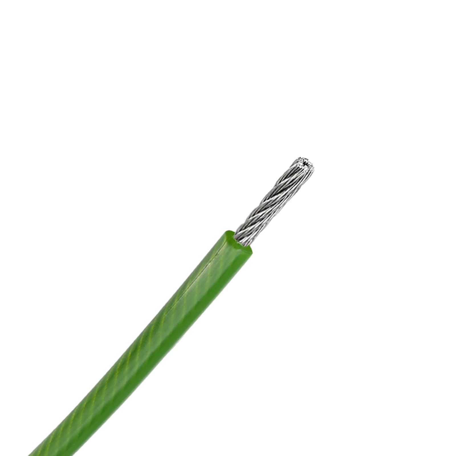 Câble métallique acier inox 4mm gainé anti corrosion pour charge et tension