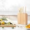 Premium Quality 8-Piece Knife Set with Block, Lightweight and Strong, Ergonomic Handles for Home,Dishwasher Safe