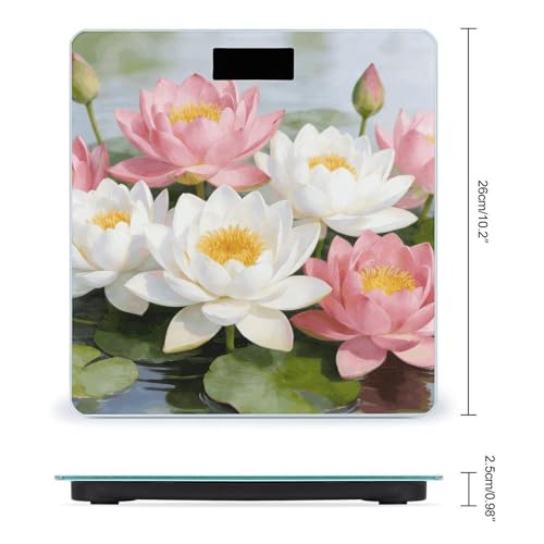 Báscula digital para baño Clear Pond Lotus Rhythms 400lb miniatura 2